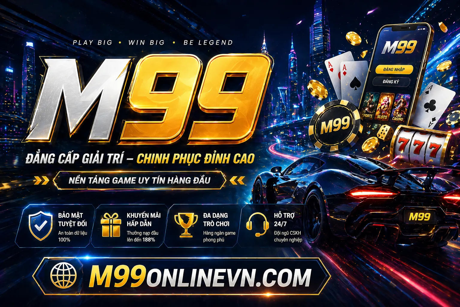 Nền tảng bảo mật và hỗ trợ khách hàng 24/7 tại tải k9k9
